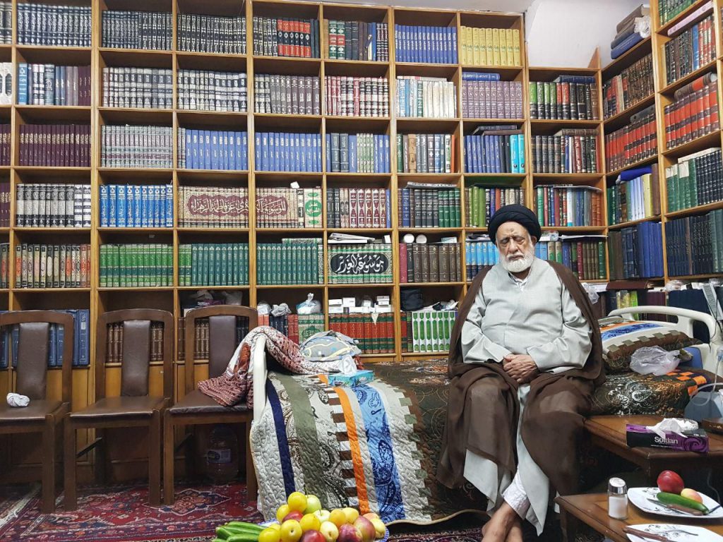بازدید ریاست محترم هیات مدیره از حجت الاسلام والمسلمین حاج سید مهدی طباطبایی ریاست محترم هیات امنا بنیاد نور آل یاسین