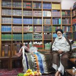 بازدید ریاست محترم هیات مدیره از حجت الاسلام والمسلمین حاج سید مهدی طباطبایی ریاست محترم هیات امنا بنیاد نور آل یاسین
