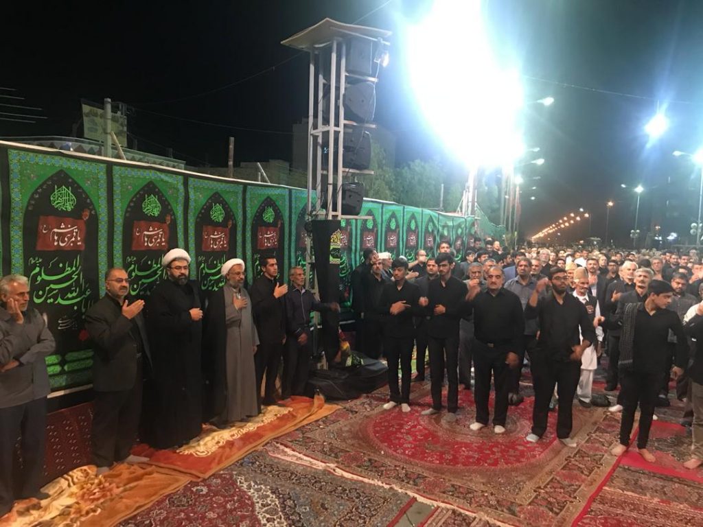 مراسم عزاداری ایام سو گواری شهادت حضرت ابا عبدالله الحسین زاهدان مسجد الزهرا