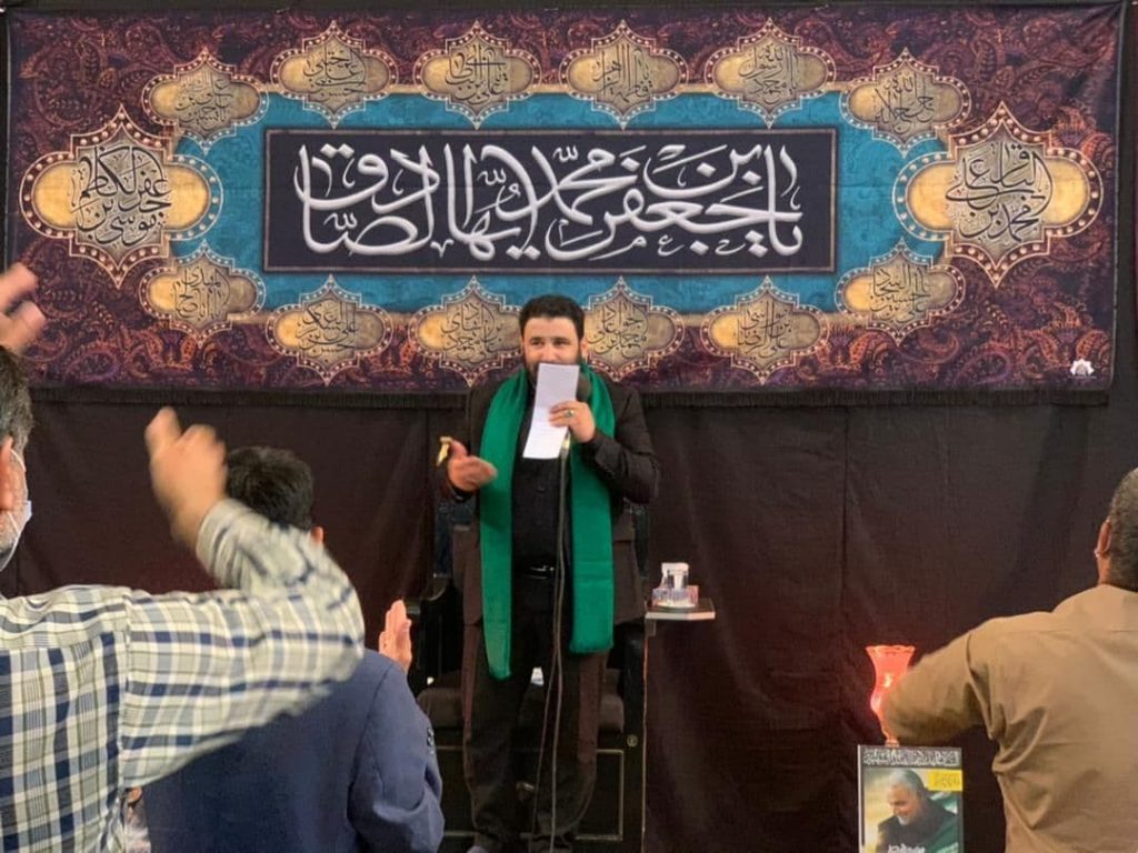 مراسم روز شهادت امام جعفر صادق علیه السلام در مسجد حضرت زهرا سلام الله علیهما شهر زاهدان